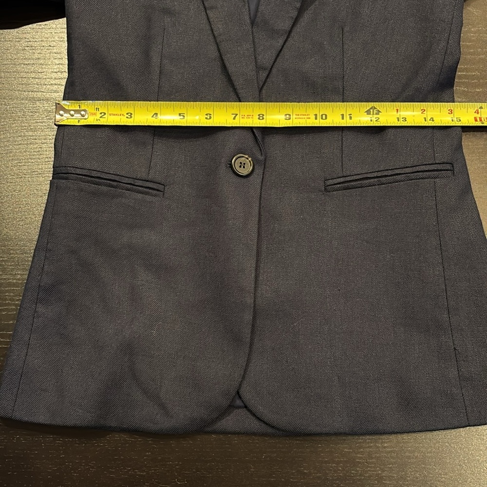 J.CREW Petite Parke blazer in bi-stretch linen cotton blend SIZE 00 - Picture 11 of 12